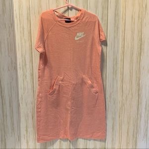 Nike Pink Sweatshirt Dress